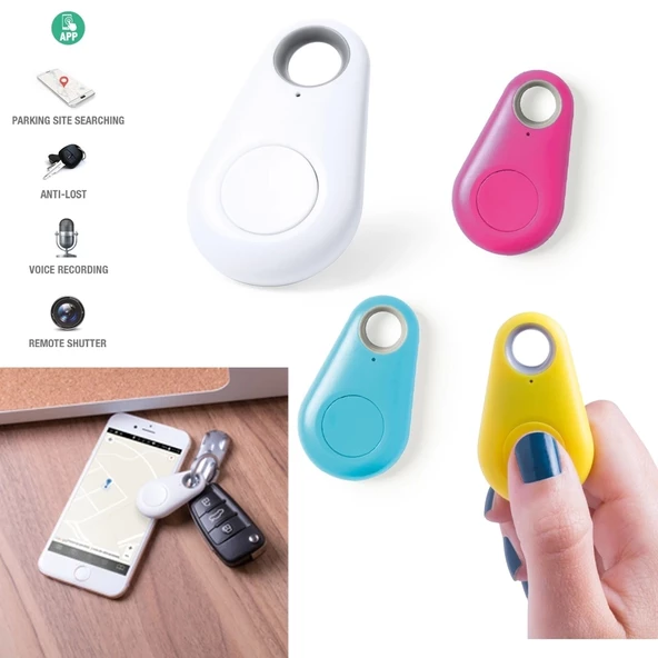 Mini Akıllı Anahtar Bulucu Bluetooth Tracker Evcil Hayvan ve Eşya Gps Bulucu Anti-kayıp Sensör - 2