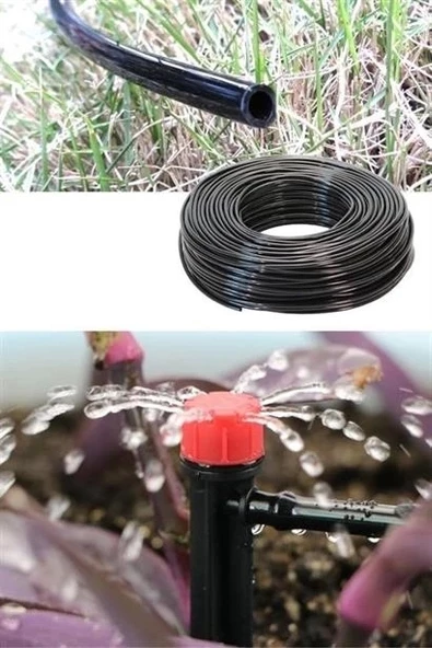15 Metre Bahçe Damlama Sulama Sistemi Seti Hortum ve Ek Parçaları - 12