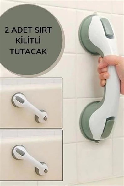 Düşme Ve Kayma Önleyici Banyo Tuvalet Vantuzlu Kilitli Tutacak - 8