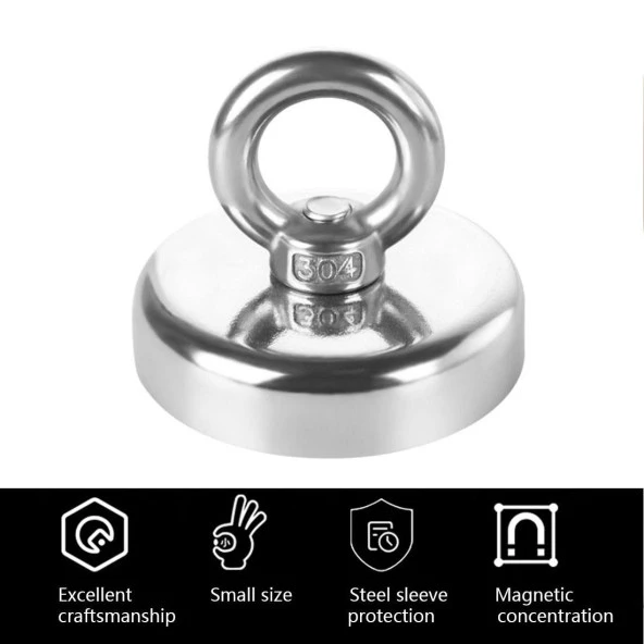 Valkyrie D20 10kg 20mm Askılı Güçlü Neodyum Mıknatıs Banyo Tuvalet Mutfak Askı Raf - 3