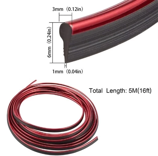 Pratik Araba Dekorasyon Şeridi 5 Metre Trim Şeridi - 4
