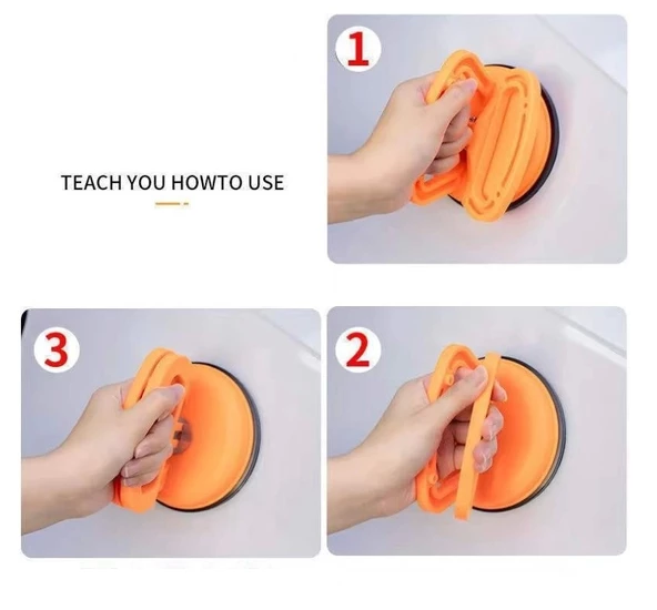Pratik Büyük Boy Göçük Giderici Güçlü Vantuz Siyah