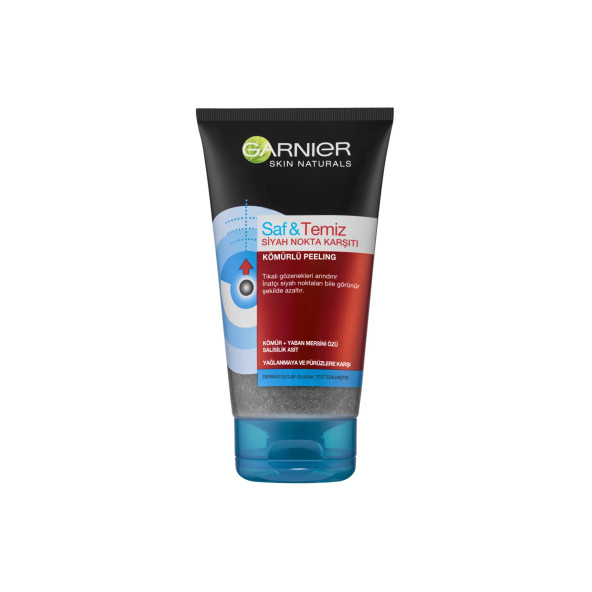 GARNIER SİYAH NOKTA KARŞITI KÖMÜR PEELING SAF&TEMİZ 150 ML