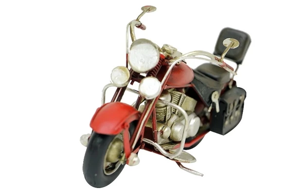 Vintage Tasarım Dekoratif Metal Motosiklet - 2