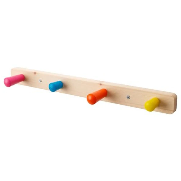 Çocuk Odası Askılığı ,Duvar Askısı, Çok Renkli MeridyenDukkan 47 cm,Askılık