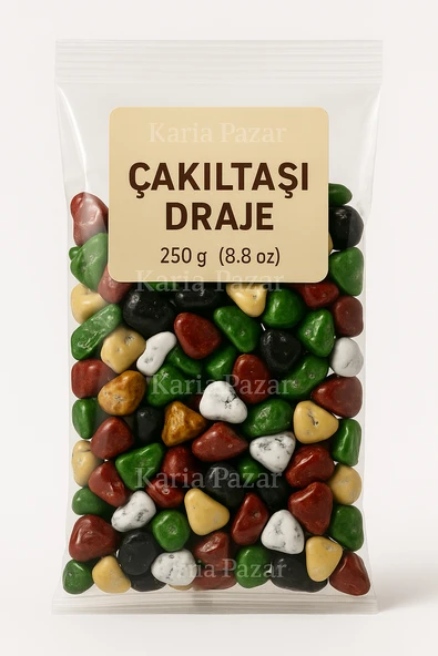 Çakıltaşı Draje Çikolata 250 g | Renkli Taş Görünümlü Atıştırmalık - 1