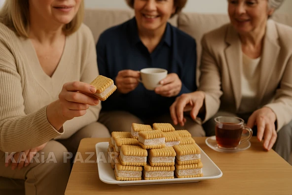 Bisküvi Arası Jöleli Lokum 500g | Tatlı İkramlık - Resim 2