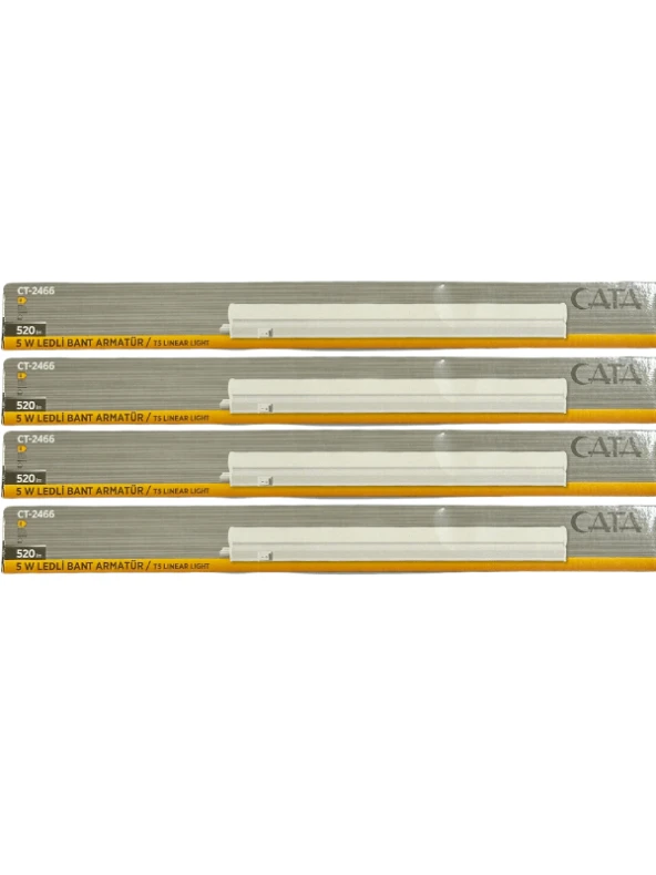 Cata CT-2466 5W 6400K (Beyaz) Ledli Bant Armatür (4 Adet)