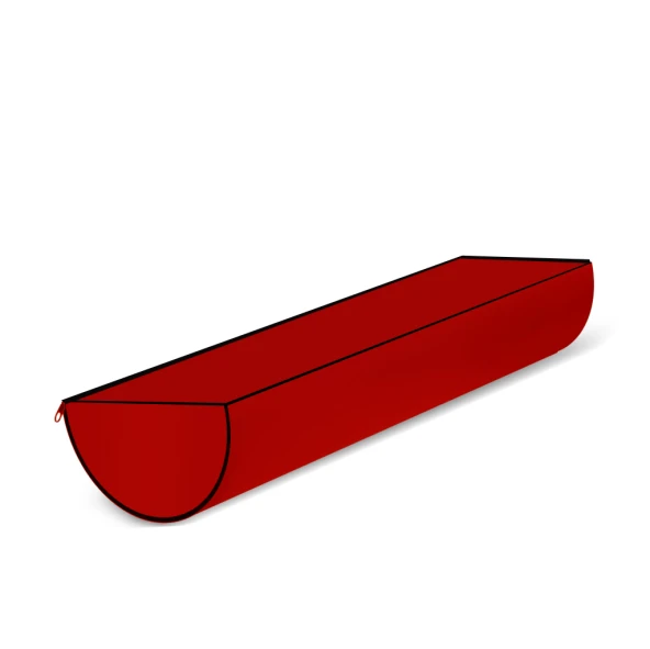 Zero Masaj Pozisyon Yastığı Yarım Silindir 25cm x 40cm Kırmızı
