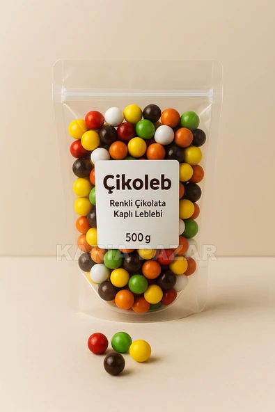 Çikoleb 500 g Renkli Çikolata Kaplı Leblebi - 1