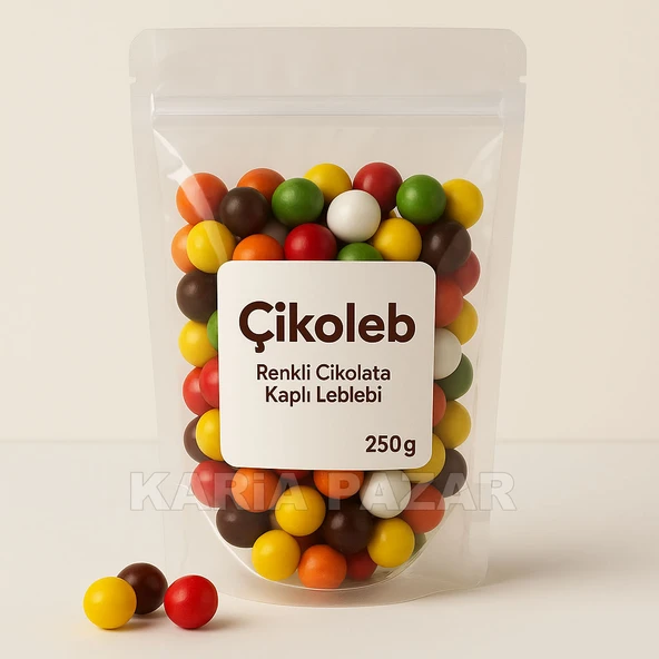 Çikoleb 250 g | Renkli Çikolata Kaplı Leblebi - 1