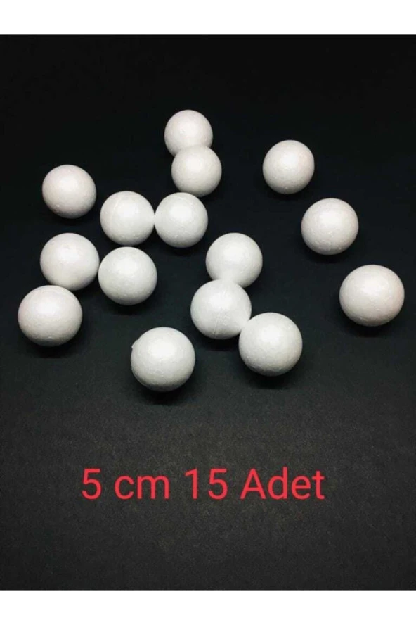 Strafor Köpük Top 5 cm 15 Adet