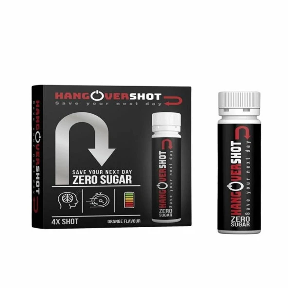 Hangovershot Zero Sugar Save Your Next Day 25 ml X 4 Shot