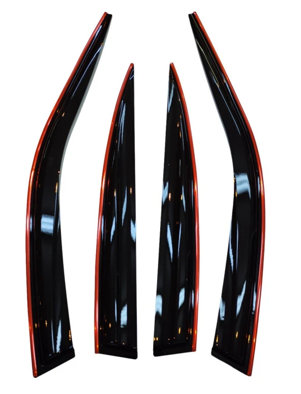 Mercedes C Serisi W204 Kırmızı Kromlu Cam Rüzgarlığı 2008-2014 Arası