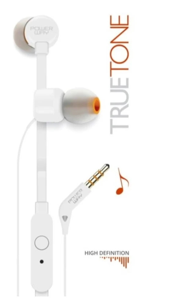 Truetone Beyaz Mikrofonlu Kulak İçi Kulaklık
