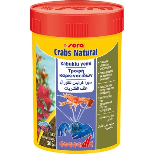 Sera Kabuklu Yemi 100 ml Crabs Natural Orj. Kutu Skt : 11/2025 - 2