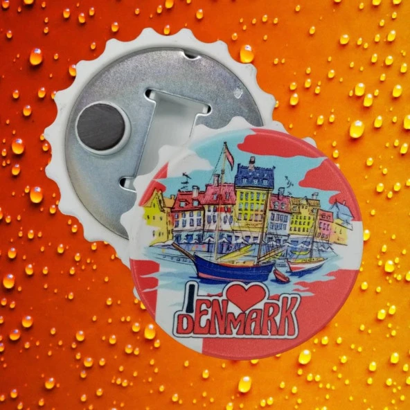 Danimarka Temalı Magnet Kapak Açacak - Resim 2