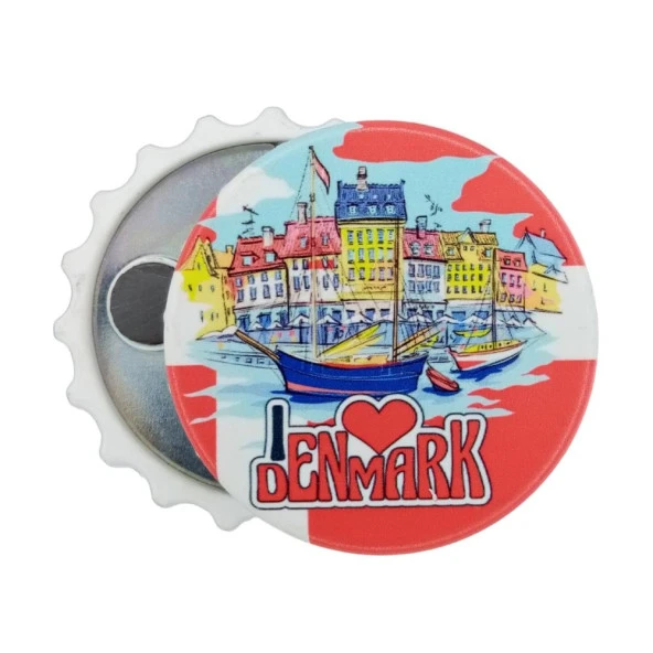 Danimarka Temalı Magnet Kapak Açacak - Resim 3