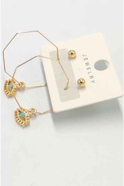 Renkli Figürlü Lüks Küpe ürün görseli 1