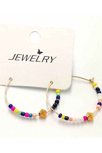 Renkli Figürlü Lüks Küpe ürün görseli 1