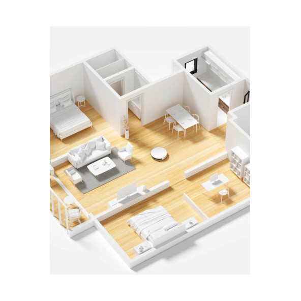 Lydsto G1 Akıllı Robot Süpürge Ve Paspas - Beyaz ( Türkiye Garantili) - 5