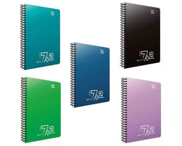 Gıpta Notes A4 Spirali Seperatörlü Pp Kapak Defter 240 Yaprak 7+2 5037