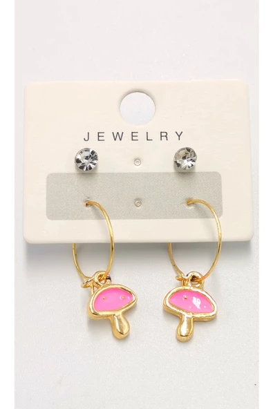 Renkli Figürlü Lüks Küpe ürün görseli 1