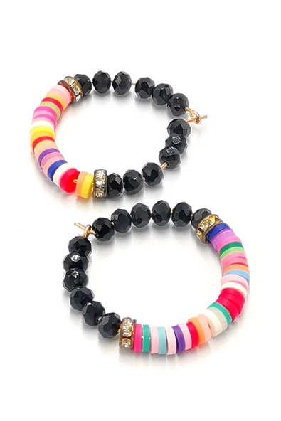 Renkli Figürlü Lüks Küpe