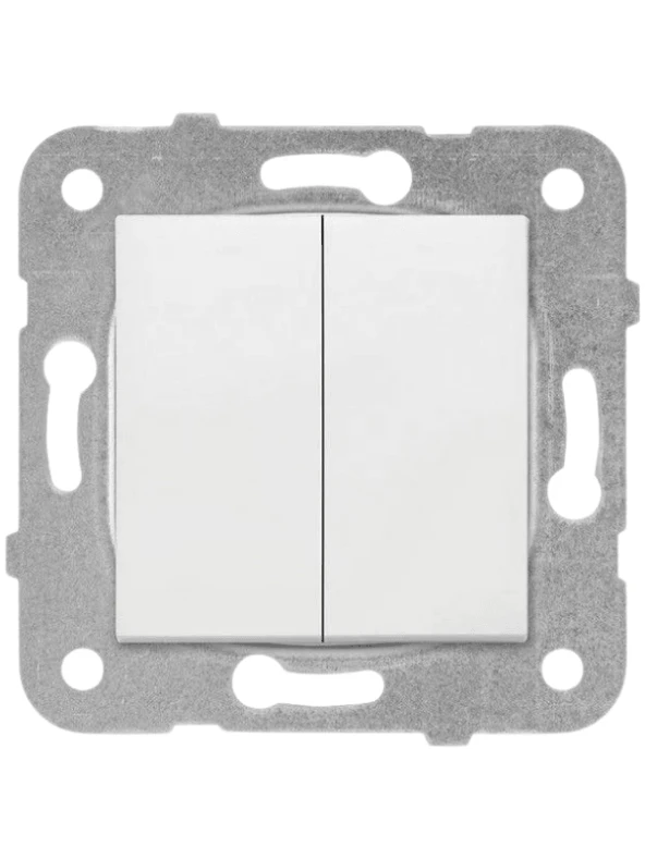 Viko Karre Komütatör Beyaz (Çerçeve Dahil) 90967002 (12 Adet) - Resim 2