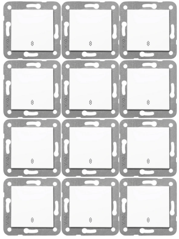 Viko Karre Vavien Beyaz (Çerçeve Dahil) 90967004 (12 Adet)