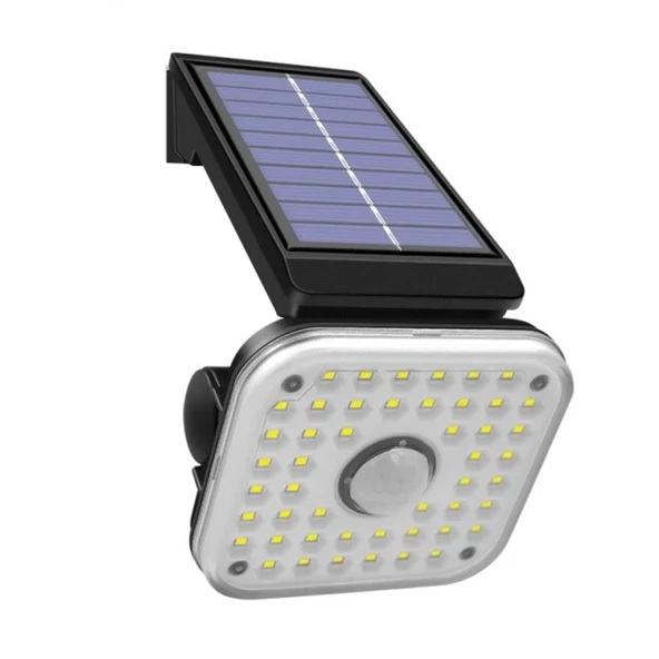 Lf-1750b 48 Smd Ledli 3 Modlu Sensörlü Solar İnduksiyon Duvar Lambası