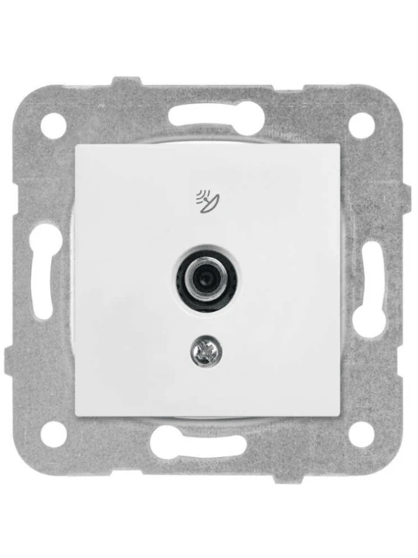 Viko Karre Uydu Prizi F Konnektörlü Sonlu Beyaz (Çerçeve Dahil) 90967009 (4 Adet) - Resim 2