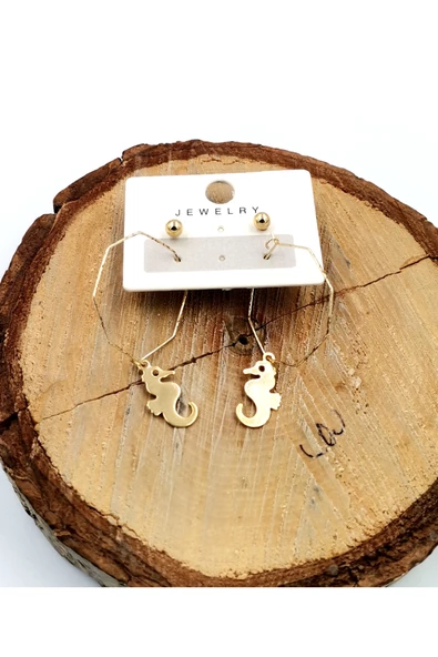 Renkli Figürlü Lüks Küpe ürün görseli