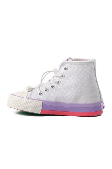 BENETTON BN-30651 BİLEK BOY KETEN SNEAKERS ÇOCUK  AYAKKABI - 3