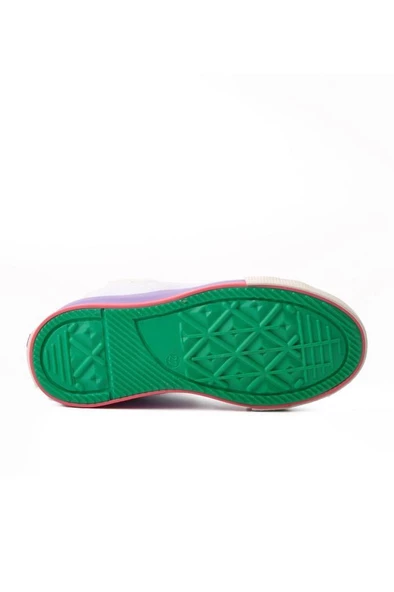 BENETTON BN-30651 BİLEK BOY KETEN SNEAKERS ÇOCUK  AYAKKABI - 5