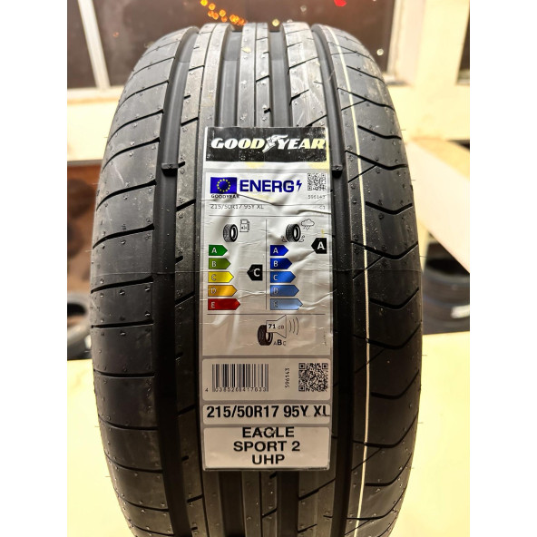 GOODYEAR 215/50R17 95Y EAGLE SPORT 2 UHP XL FP YAZ LASTİĞİ MADE-IN GERMANY YENİ TARİHLİ 2024