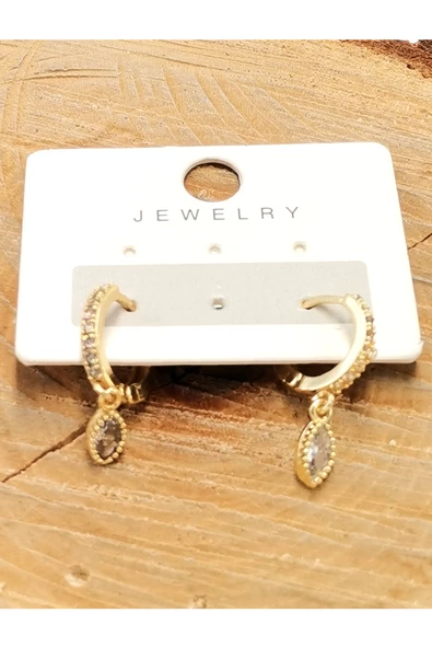 Zirkon Taşlı Lüks Tasarım Küpe ürün görseli 1