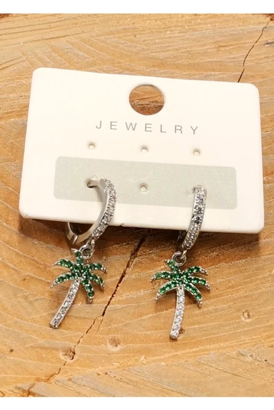 Zirkon Taşlı Lüks Tasarım Küpe ürün görseli 1