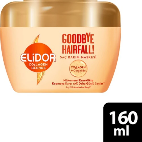 ElidorCollagen Blends Saç Bakım Maskesi Goodbye Hairfall Saç Dökülmelerine Karşı 160 ml