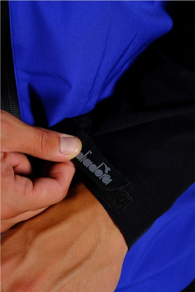 Diadora Elite - Erkek Mavi-Lacivert Su Geçirmez Spor Yağmurluk - 44YĞM10ELT - 6