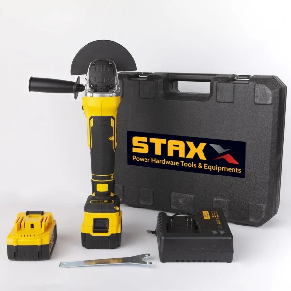 Staxx Power STX1058 Profesyonel 125 mm Kömürsüz Çift Akülü Şarjlı Taşlama