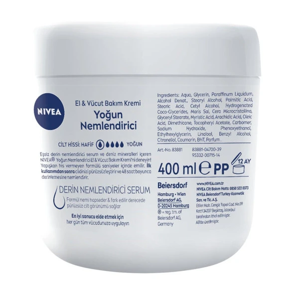 Nivea Yoğun Nemlendirici Bakım Kremi 400 Ml - 3