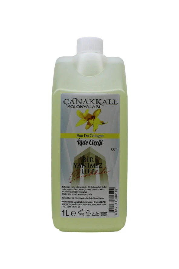 2 Adet İğde Çiçeği Kolonyası - Litrelik -(BİDON) Korumalı Kapak - Yeni Model - 4