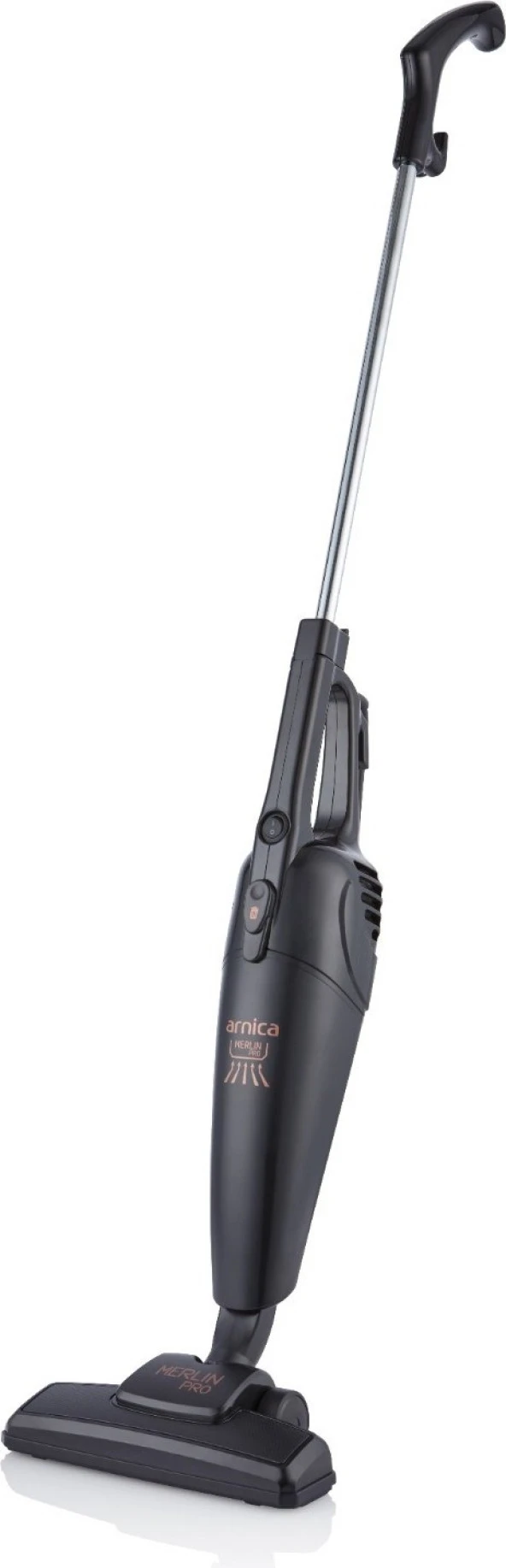 Arnica Merlin Pro Pratik Dik Elektrikli Süpürge Siyah