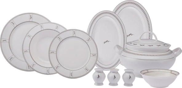 Emsan Olivia New Bone 60 Parça Yemek Takımı - 5