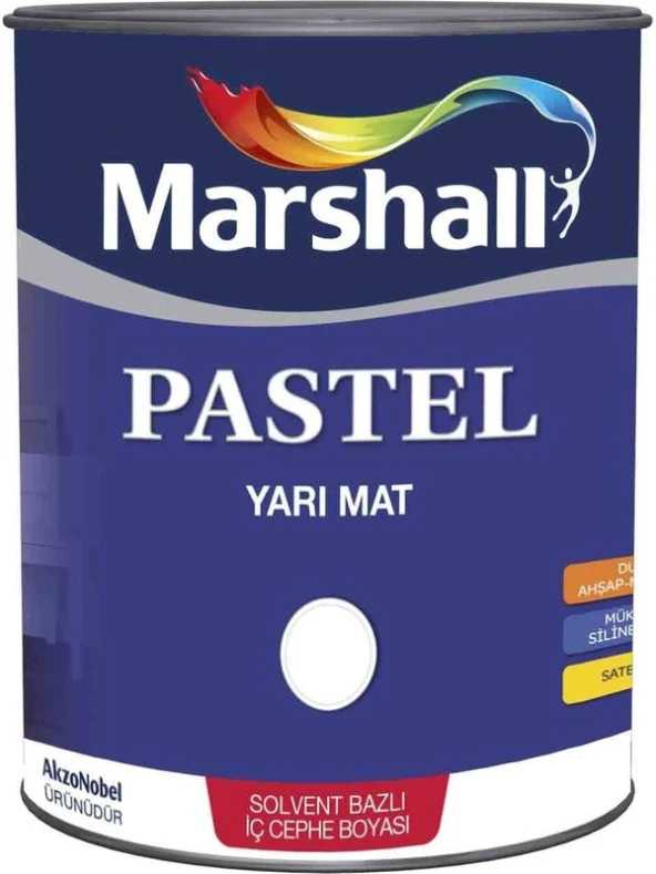 MARSHALL PASTEL YARI MAT 2.5 LT BEYAZ BOYA