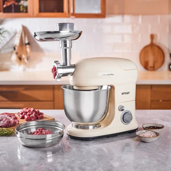Emsan Bella Gusto Maxi Krem Stand Mikser Mutfak Şefi 1300W 5 Lt - 5