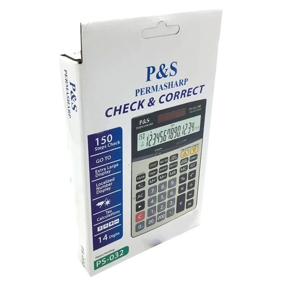 Permasharp 150 İşlemli Hesap Makinesi Ps 032 - 4