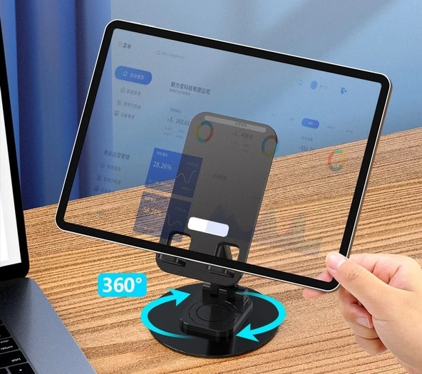 Pratik Katlanabilir Telefon Tutucu Stand Yuvarlak Tabanlı Mc-460 - 3