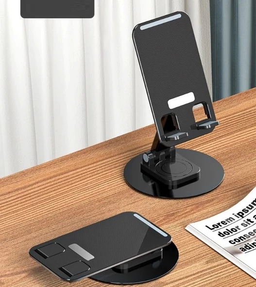 Pratik Katlanabilir Telefon Tutucu Stand Yuvarlak Tabanlı Mc-460 - 4